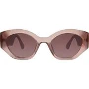 Kurt Geiger London 51mm Round Sunglasses in Milky Sand at Nordstrom One Size