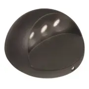 Brilliant 2W Black Waymaker Round Garden LED Step Light