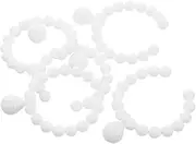 HEALSOPTHY Role-playing Fun 5pcs Mini Faux Pearl Necklace Elegant Dolls Necklace Set for Pretend Play and Dress up
