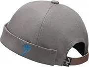 [Clape] Docker Leon Harbour Hat Watch Cap Breathable Mesh Design Retro Brimless Beanie Hat Unisex