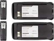 2-Pack Battery Replacement for Motorola DP3400 DP3600 DR3000 XiRP8268 DP3601 NNTN4066,NNTN4077 7.4V 2600mAh with Belt Cllip