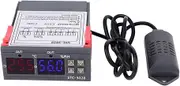Digital Display Temperature Humidity Controller Meter Integrated Sensor for Seafood Cooling Water Machines (110~240VAC)