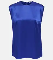 [Stella McCartney] Stella McCartney Satin top AU 10 blue