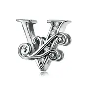 Diy Bracelet Beaded Accessories 26 Letters Zircon Beads Style - V