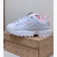 在飛比找蝦皮購物優惠-✨FILA Disruptor 2 女款白粉老爹鞋 厚度增高