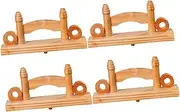 Garneck 4pcs Wooden Folding Fan Display Stands Elegant Japanese Style Holders for Hand Fans present