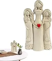 Mother Daughter Angel Resin Figurine | Long Lasting Collectible Figurines - Creative and Peaceful Angel Resin Figurine for Mother's Day