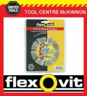 FLEXOVIT 4” / 100mm SEGMENTED RIM DIAMOND WHEEL / BLADE FOR TILES & BRICKS ETC