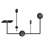 Fodsports 1KM Motorcycle Intercom 2 Way Motorbike Helmet Bluetooth Headset IP67