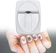 QLXYYFC Lightweight Nail Printer, Adjustable Print Image/Text/Shape, Tabletop Nail Art Printing Machine Printed On Nails in 30 Seconds(White)