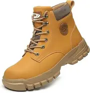 KEXUEJIA Steel Toe Work Shoes for Men Women Lightweight Comfortable Waterproof Industrial & Construction Fireproof Safety Boots