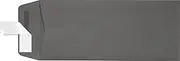 #10 Open End Envelopes w/Peel & Press (4 1/8 x 9 1/2) - Smoke Gray (50 Qty.) | Perfect for Small Business Use and Invitations
