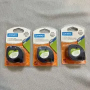 Dymo Genuine LetraTag Refills 10697 White Paper Labels 6 Count 1/2”x 13’