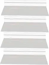 NULYLU Wall Shoe Shelf Slatwall Shelves 4pcs Display Rack Retail Store Organizer Easy to Clean Plastic