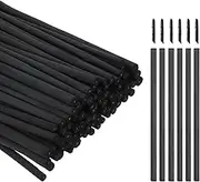 sourcing map Willow Charcoal Sticks, 3-5mm Willow Charcoal Pencils Soft Sketch Vine Art Supplies Set for Drawing Sketching Shading Painting Artists Beginners (Black, Pack of 100)