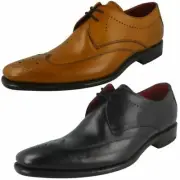 Mens Loake Brogue Lace Up Leather Shoes - Stitch