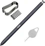 S24 Ultra 5G S Pen (with Bluetooth) Replacement Stylus S24 Ultra Pen with S24 Ultra Pen Tips Nibs for Samsung Galaxy S24 Ultra Touch Pen S928 S24 Ultra S Pen with Needle Repair Part (Titanium Black)