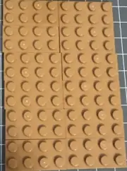 LEGO NEW X12 Plate 2x4 Medium Nougat 3020 Genuine Bulk Lot Brown 4x2