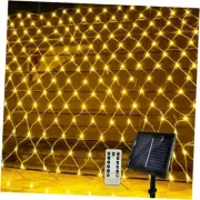 Solar Net Lights Outdoor, 390 LED 13ft x 5ft Remote Control Mesh Lights