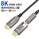 【優選百貨】分離式可拆卸光纖hdmi線高清線2.1版8K電視60hz/4k投影儀穿管預埋HDMI 轉接線 分配器 高清