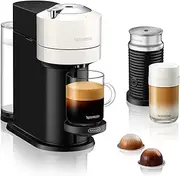 De'Longhi Nespresso Vertuo Next Capsule Coffee Machine with Aeroccino Milk Frother ENV120.WAE, Single-Serve Automatic Pod Coffee Machine, Welcome Set Included, White
