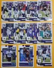 5 2022 PANINI DONRUSS MINNESOTA VIKINGS TEAM SETS JEFFERSON COUSINS MOSS