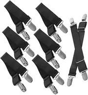 GARVALON 8pcs Boot Clip Ties Straps with Clips Motorcycle Accessory Boot Pants Leg Clips Motorcycle Pant Leg Clips Pants Leg Straps Motorcycle Pants Supply Replacing Motorcycle Boot Clips