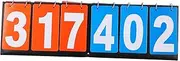 WOONEKY Sports Score Marking Board Multi Functional Competition Score Keeper for Basketball Tennis Badminton Durable PU Design Easy to Read from All Angles