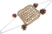 Bird Cage Woven Hammock Swing for Parrots and Parakeets Chew Resistant Bird Hammock for Exercise Rest and Training to Combat Boredom