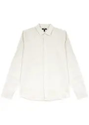 Paige Peters Striped Linen-blend Shirt - Off White - M M