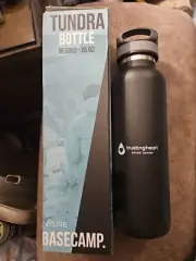 Basecamp Tundra Water Bottle BC5002 -20 oz Black With Trusting Heart Blood Ctr