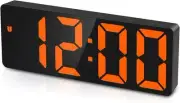 Digital Alarm Clock, USB/Battery Powered Alarm Clocks Bedside with Large LED