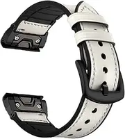 [TIOYW] Leather 22 26MM Smart Watchband Quick Release Compatible Approach S60 Straps For Garmin Fenix 7 7X 6X 6 Pro 5X 5 Plus 3HR Wrist