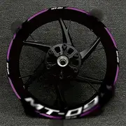 for MT-09 MT09 MT 09 Motorcycle Reflective Wheel Sticker Racing Rim Stripe Tape Decal Waterproof Accessories (Color : 99)