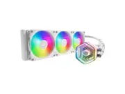 CoolerMaster MasterLiquid 360 Atmos White ARGB Close-Loop AIO Liquid Cooler,