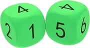 NOLITOY 2Pcs Jumbo Foam Dice Soft Eva Activity Dice for Classroom Learning Games Party Decorations Safe Lightweight for Interactive Fun