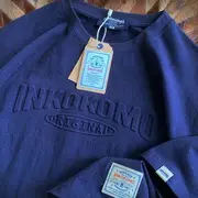 Short-Sleeve Lettering Oversized Tee Dark Blue - M
