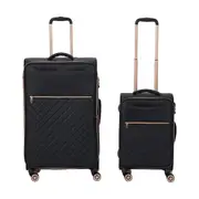 2 Piece Quilted Soft Luggage Set