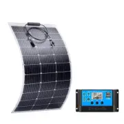 Solar Panel Flexible 400W 12V Mono For Caravan Camping Home 20A Controller