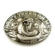Don't Tread on Me german silver belt buckle, Historical American flag buckle
