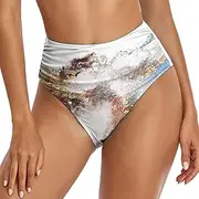 [Generic] Boy Shorts Swimsuits for Women Retro Ruched Swim Short Shirred Tankinis Brief Swimming Trunks Mens Swim Shirts Short Sleeve Loose Fit