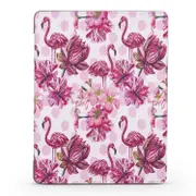 Flamingo Pattern Horizontal Flip Pu Leather Case For Ipad 3 /2/1 With Three-Folding Holder and Honeycomb Tpu Cover