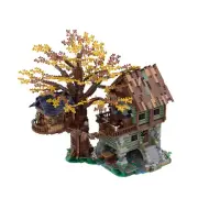 C4295 Modular Lonely Hut Treehouse Model Building Toys Set 3283 Pieces