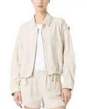 Blanknyc Zippered Drawstring Hem Jacket