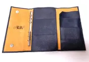 NEW Abercrombie Kent Leather Travel Passport Ticket Holder Wallet Card Case Plan
