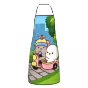 Funny Cooking Master Apron Men Women Unisex Kitchen Chef Mochi Cat Tablier M