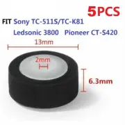 5pcs 6.3x2.5mm Cassette Pinch Roller Tape Retractor Press Belt Pulley Deck New