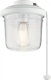 Kichler 380915 Yorke 9"W Single LED Ceiling Fan Light Kit - White