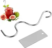 Nut Butter Stirrer Tool | Butter Churner Manual Mixer,Nut Jam Stirrer, Almond Butter Mixer, Hand Mixer Stainless Steel for Nut Butter, Almond, Cashew, Sunflower
