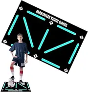 Professional Soccer Training Mat with Video Guide Football Footwork Agility Mat for All Ages | Non-Slip, Silent Shock-Absorbing Design to Boost Speed, Strength & Skills